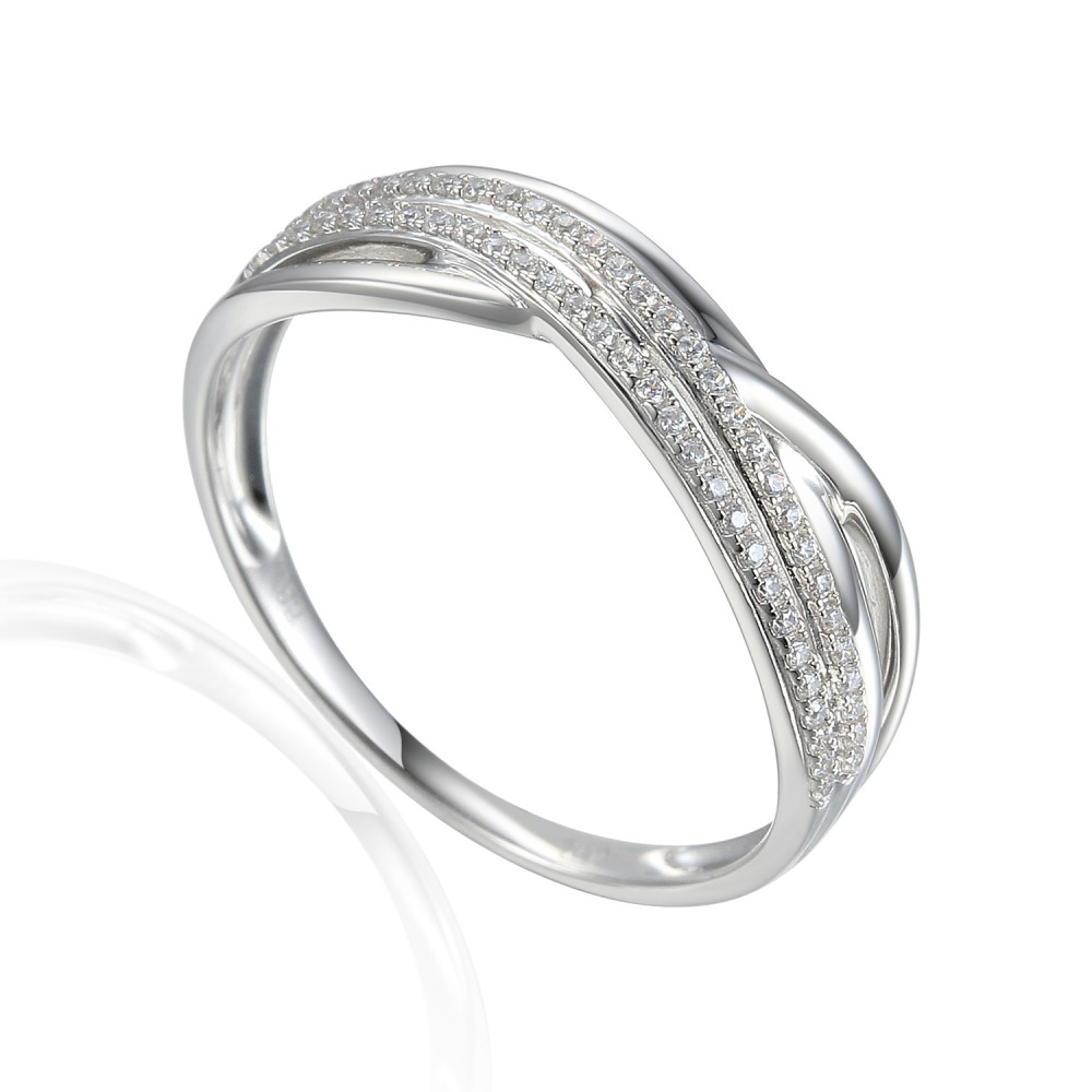 14 Carat gold ring with zircon 2.29g - 53476R006