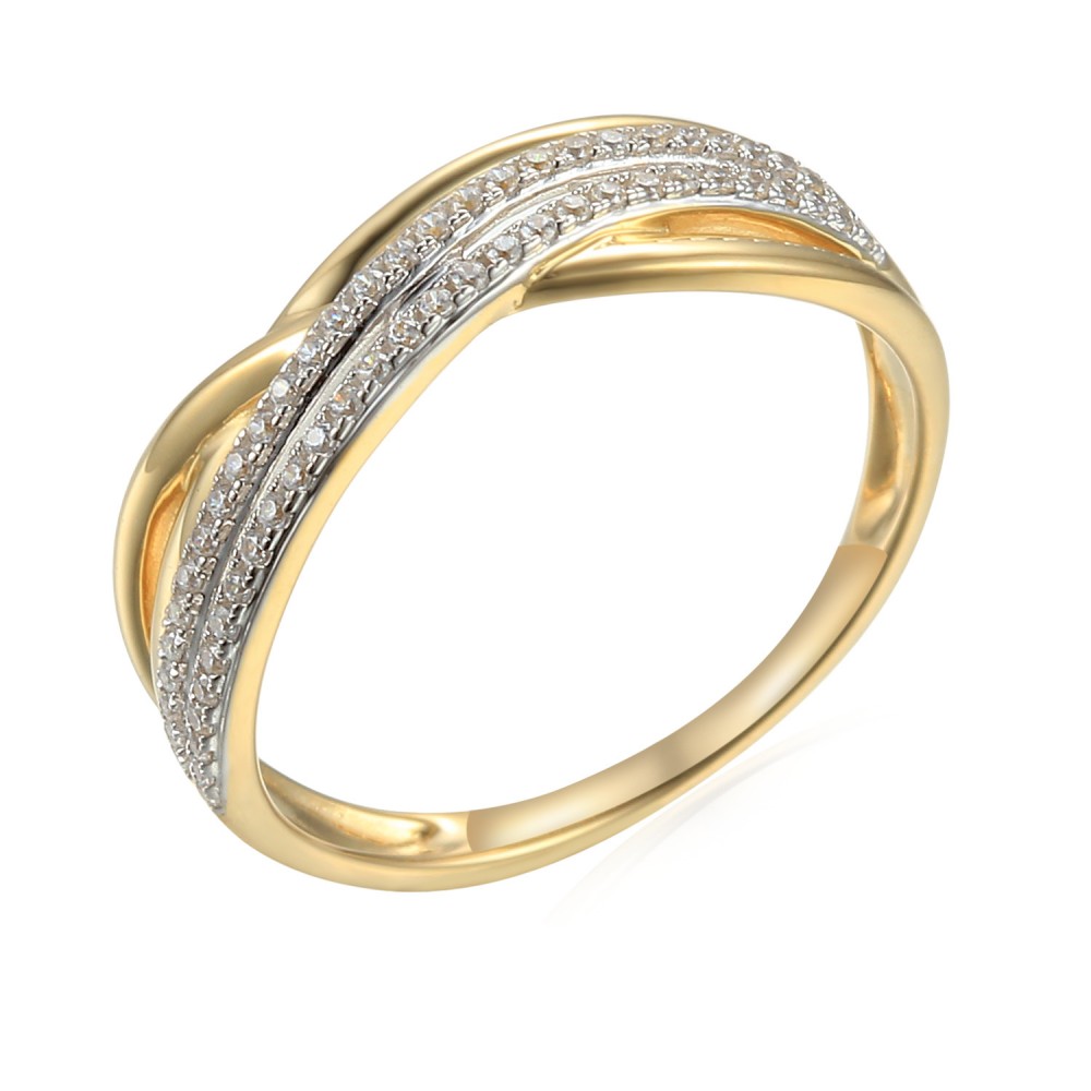 14 Carat gold ring with zircon 2.29g - 53476R006