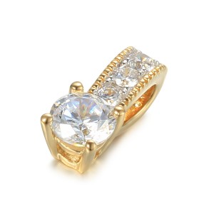 Zlatý přívěšek se syntetickým zirkonem 585/1000,  0,71g - 31738P001