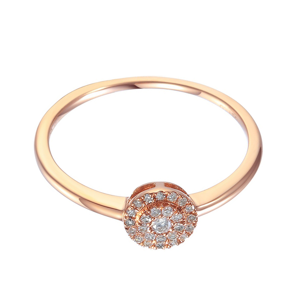 Zlatý prsten s diamantem 585/1000, 0,119 ct - 36946R009