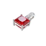 Zlaté přívěšek se syntetickým rubínem 585/1000, 0,81 g - 41529P010 Zlaté přívěšek se syntetickým rubínem 585/1000, 0,81 g - 41529P010