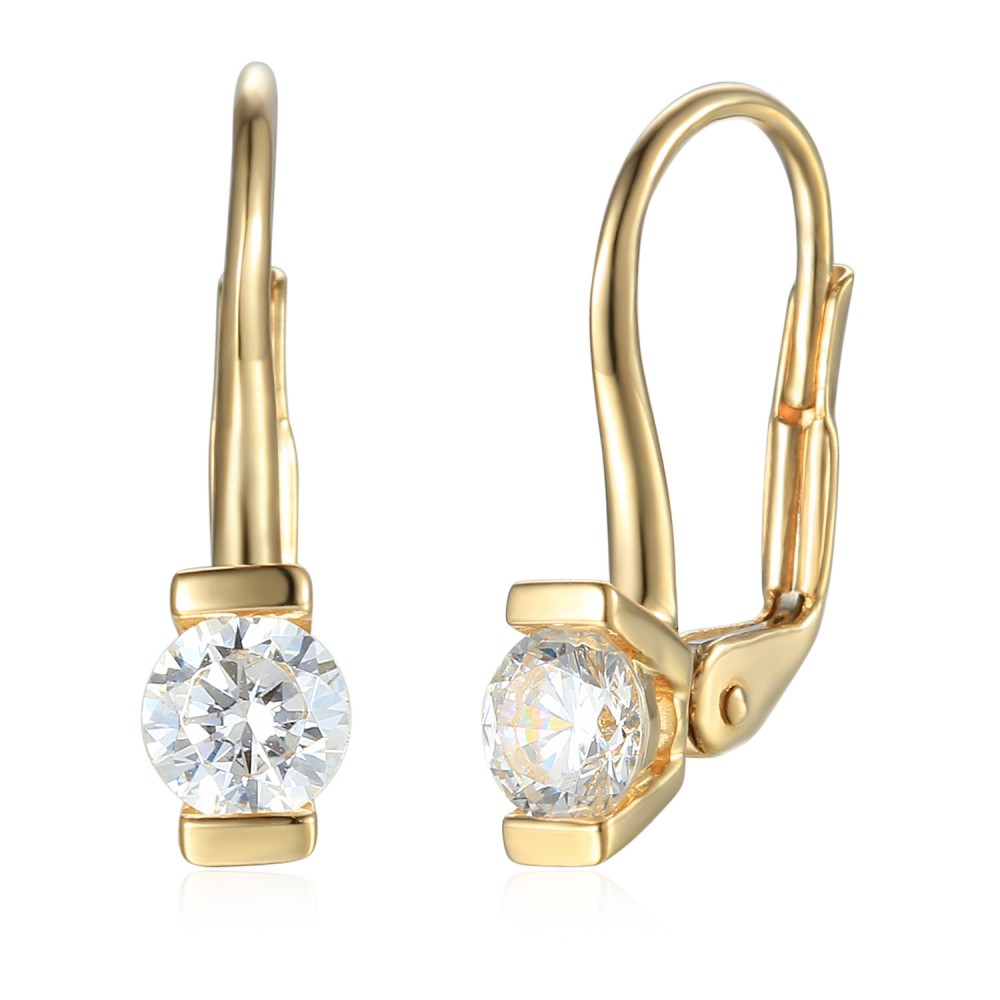 585/1000 Gold earring with  synthetic zircon, 2.05g -  41709E002