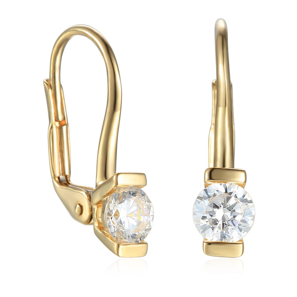 585/1000 Gold earring with  synthetic zircon, 2.05g -  41709E002