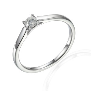 Zlatý prsten s diamantem 585/1000, 0,118 ct - 42332R014