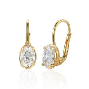 585/1000 Gold earring with  synthetic zircon, 2,03 g - 43064E033
