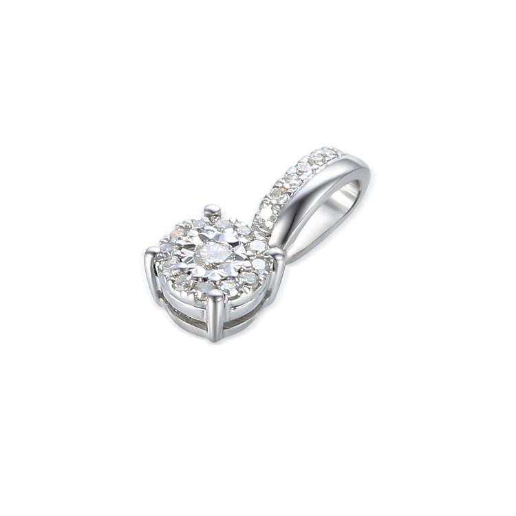 Gold pendant with diamond 585/1000, 0,104 ct - 46876P002 Gold pendant with diamond 585/1000, 0,104 ct - 46876P002