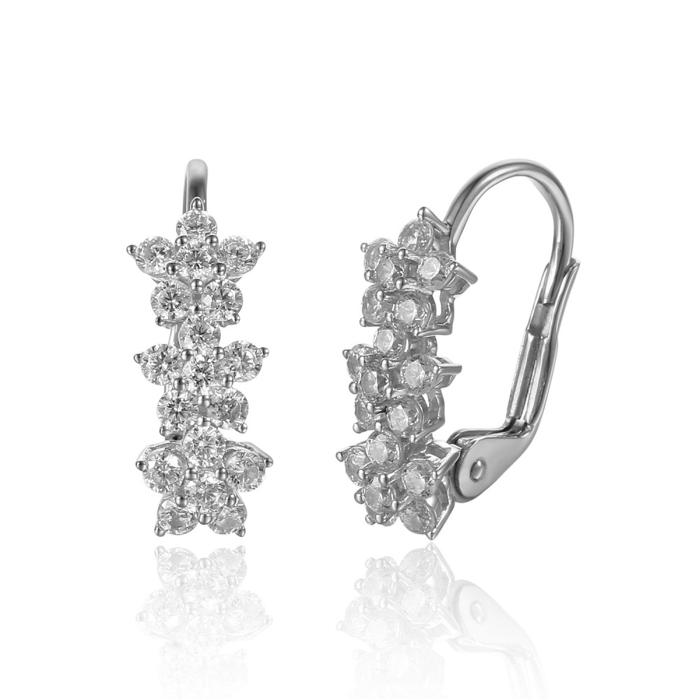 585/1000 Gold earring with synthetic zircon, 2.56 g - 47107E004 585/1000 Gold earring with synthetic zircon, 2.56 g - 47107E004