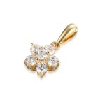 585/1000 Gold pendant with  synthetic zircon, 1.04 g - 47107P002