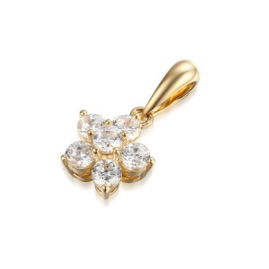 585/1000 Gold pendant with  synthetic zircon, 1.04 g - 47107P002