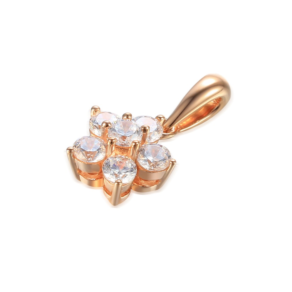 585/1000 Gold pendant with  synthetic zircon, 1.01 g - 47107P003