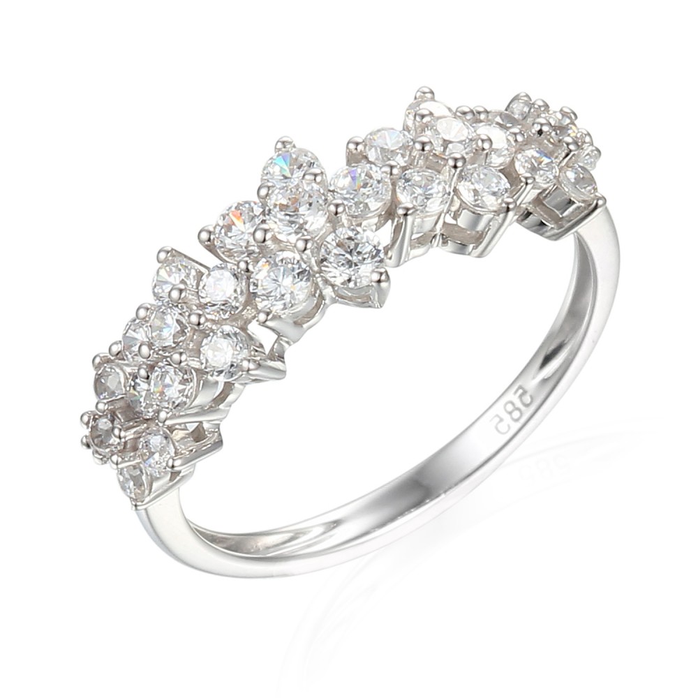 Zlatý prsten se syntetickým zirkon 585/1000,  2,23 gr - 47107R004