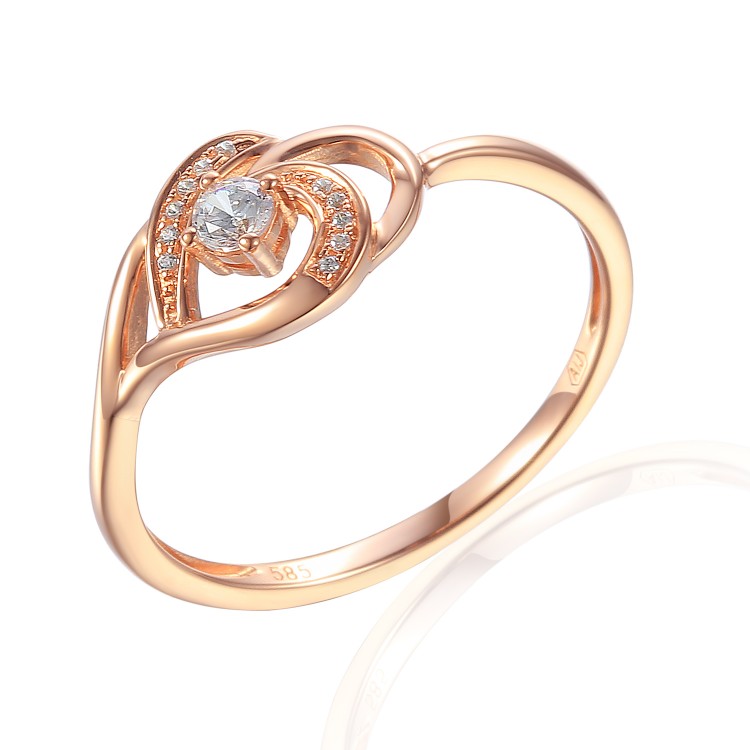 Zlatý prsten se syntetický zirkony 585/1000, 1,74g - 51018R007 Zlatý prsten se syntetický zirkony 585/1000, 1,74g - 51018R007