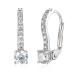 Zlaté náušnice se syntetickým zirkonem 585/1000, 2,05 gr - 54393E002 Zlaté náušnice se syntetickým zirkonem 585/1000, 2,05 gr - 54393E002