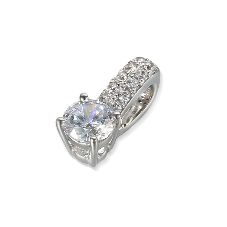 Zlaté přívěšek se syntetickým zirkonem 585/1000,  0,96 gr - 54396P001