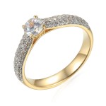 Zlatý prsten se syntetický zirkony 585/1000, 2,93g - 54397R007 Zlatý prsten se syntetický zirkony 585/1000, 2,93g - 54397R007