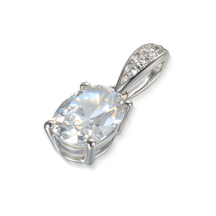 Zlaté přívěšek se syntetickým zirkonem 585/1000,  0,62 gr - 54611P014