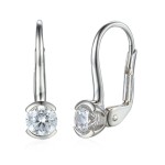 Zlaté náušnice se syntetickým zirkonem 585/1000,  1,96 gr - 58700E001