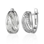 585/1000 Gold earring with  synthetic zircon, 2.85 g - 59787E002