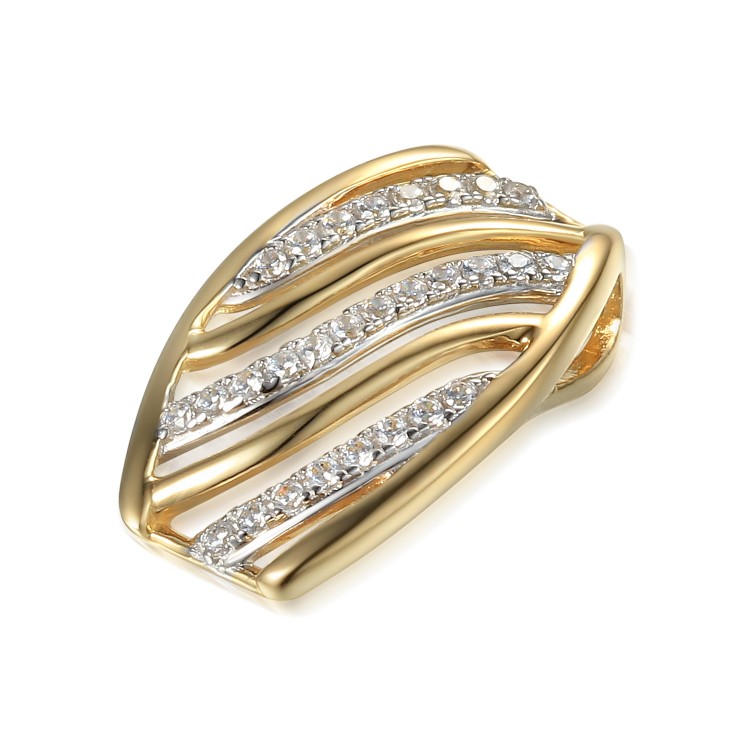 Zlatý přívěšek se syntetickým zirkonem 585/1000,  1,42 g - 59787P003