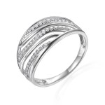 Zlatý prsten se syntetickým zirkonem 585/1000,  2,30 gr - 59787R002