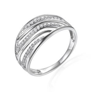 Zlatý prsten se syntetickým zirkonem 585/1000,  2,30 gr - 59787R002