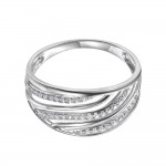 Zlatý prsten se syntetickým zirkonem 585/1000,  2,30 gr - 59787R002