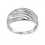 Zlatý prsten se syntetickým zirkonem 585/1000,  2,30 gr - 59787R002