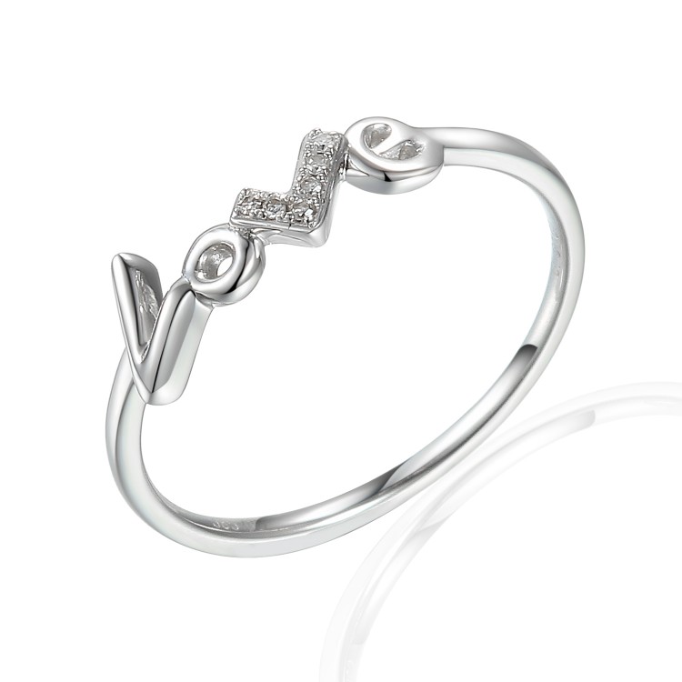 Zlatý prsten s diamantem 585/1000, 0,014 ct - 60120R005