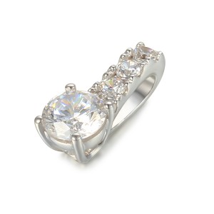 Zlatý přívěšek se syntetickým zirkonem 585/1000,  0,68 g - 60566P001