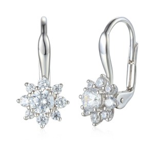 585/1000 Gold earring with  synthetic zircon, 2.65 g - 60569E001