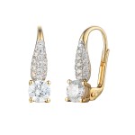 585/1000 Gold earring with  synthetic zircon, 2.16 g - 60654E002