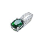 585/1000 Gold pendant with  synthetic emerald, 0.93 g - 69584P002
