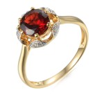 585/1000 Gold ring with garnet, 3,04 gr - 73821R002