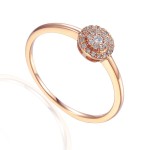 Zlatý prsten s diamantem 585/1000, 0,119 ct - 36946R009