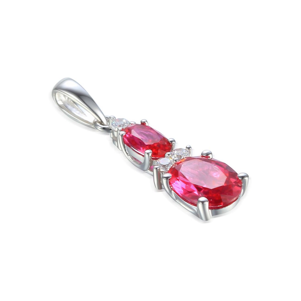 Zlatý přívěsek se syntetickým rubínem 585/1000, 0,92 gr - 41603P015 Zlatý přívěsek se syntetickým rubínem 585/1000, 0,92 gr - 41603P015