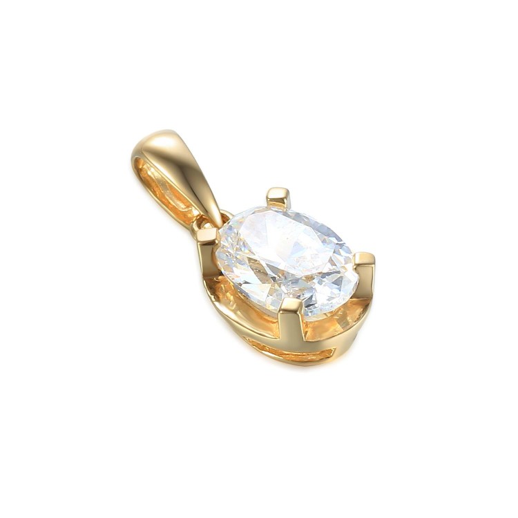 Zlaté přívěšek se syntetickým zirkonem 585/1000, 0,88 gr - 43064P026 Zlaté přívěšek se syntetickým zirkonem 585/1000, 0,88 gr - 43064P026