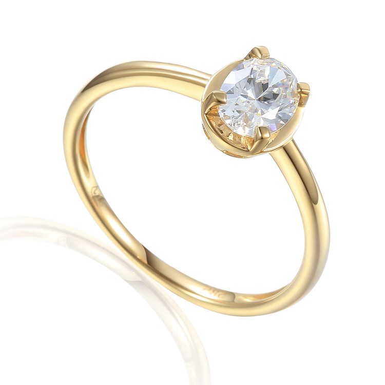 Zlatý prsten se syntetickým safírem 585/1000, 1,95 gr - 43064R028 Zlatý prsten se syntetickým safírem 585/1000, 1,95 gr - 43064R028