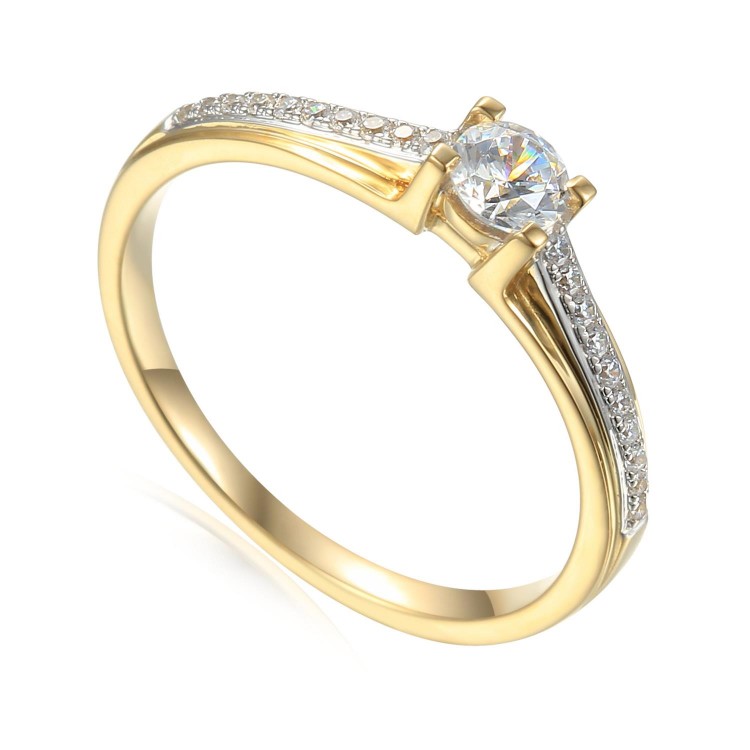 Zlatý prsten se syntetickým safírem 585/1000, 2,74 gr - 43836R013 Zlatý prsten se syntetickým safírem 585/1000, 2,74 gr - 43836R013