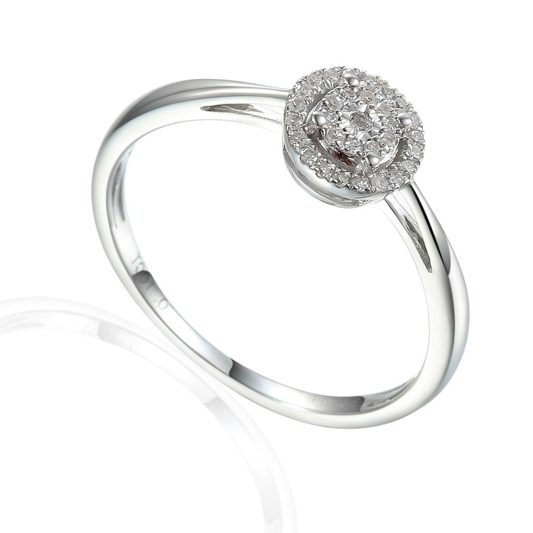 Zlatý prsten s diamantem 585/1000, 0,109 ct - 45331R025 Zlatý prsten s diamantem 585/1000, 0,109 ct - 45331R025