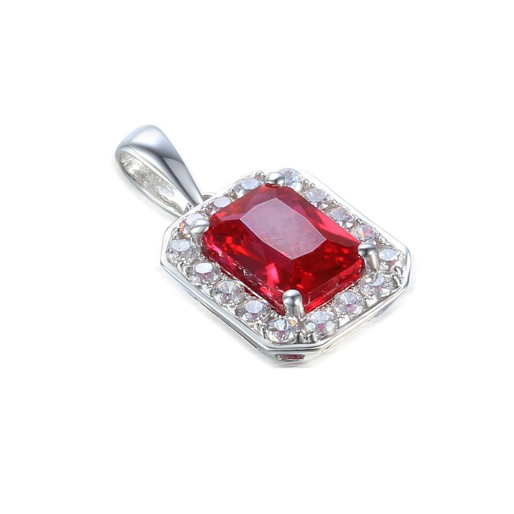 Zlatý přívěsek se syntetickým rubínem 585/1000, 1,18 gr - 46270P018 Zlatý přívěsek se syntetickým rubínem 585/1000, 1,18 gr - 46270P018