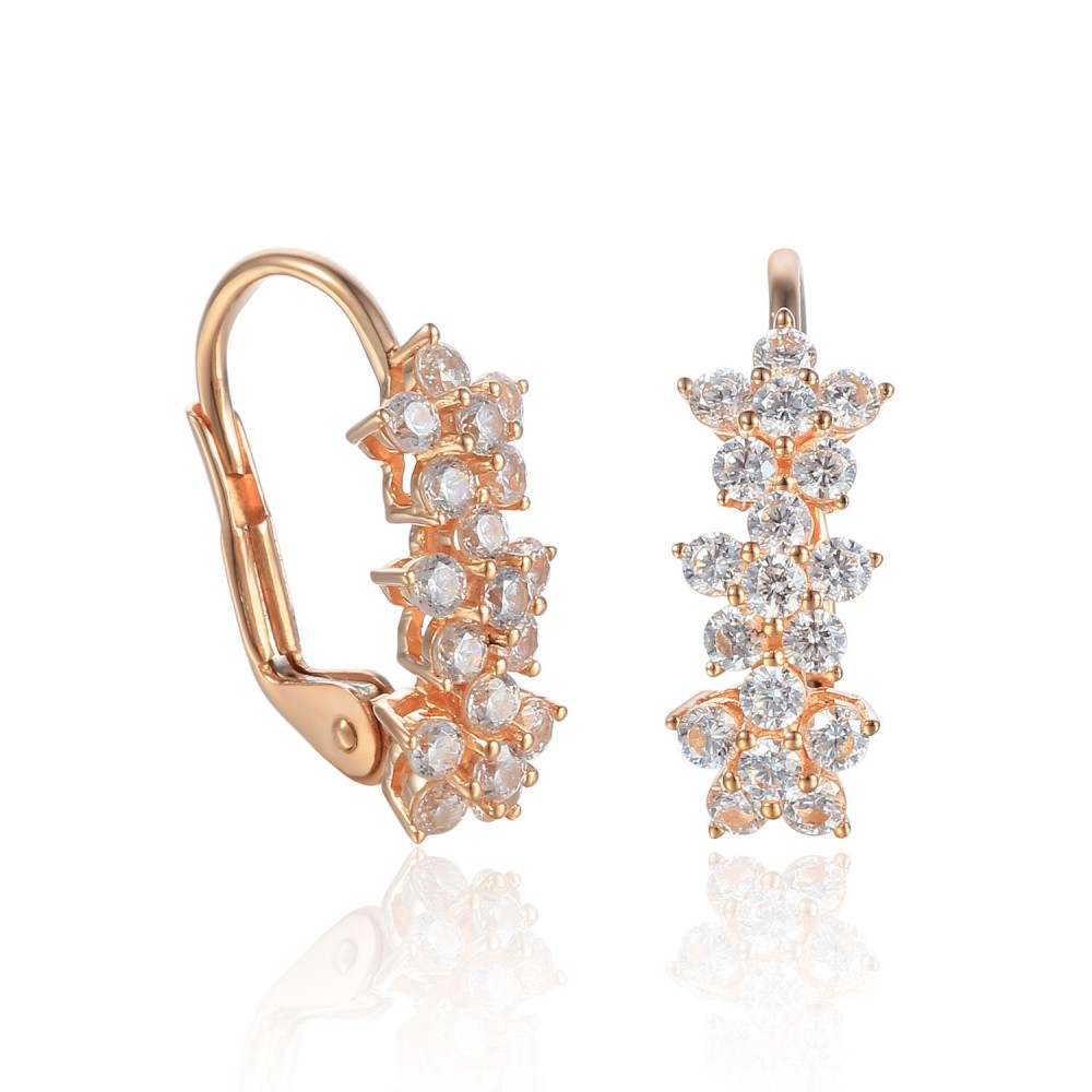 585/1000 Gold earring with  synthetic zircon, 2.60 g - 47107E009
