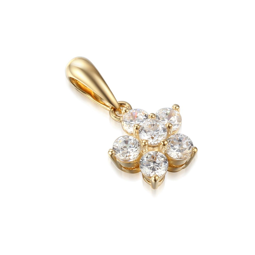 585/1000 Gold pendant with  synthetic zircon, 1.04 g - 47107P002