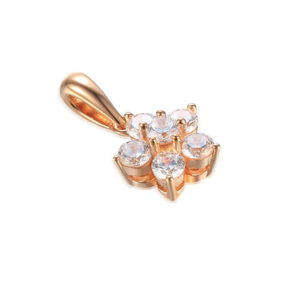 585/1000 Gold pendant with  synthetic zircon, 1.01 g - 47107P003