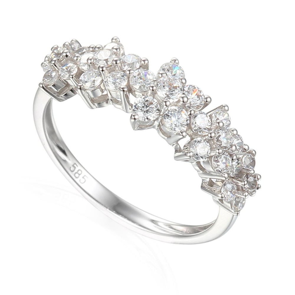 Zlatý prsten se syntetickým zirkon 585/1000,  2,23 gr - 47107R004