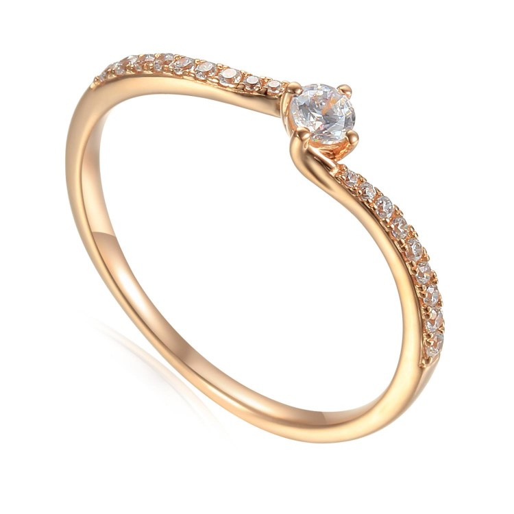 Zlatý prsten se syntetický zirkony 585/1000, 1.45g - 47315R051 Zlatý prsten se syntetický zirkony 585/1000, 1.45g - 47315R051