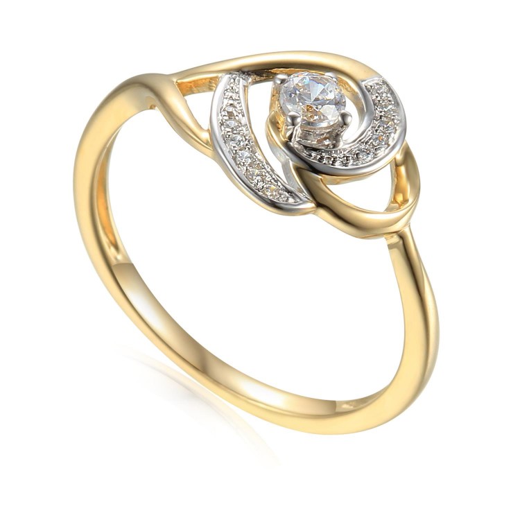 Zlatý prsten se syntetický zirkony 585/1000, 1,73g - 51018R005 Zlatý prsten se syntetický zirkony 585/1000, 1,73g - 51018R005