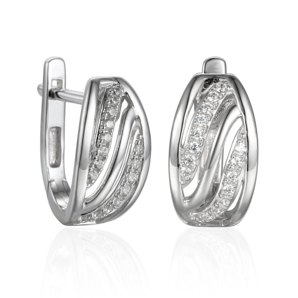 585/1000 Gold earring with  synthetic zircon, 2.85 g - 59787E002