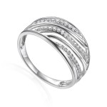 Zlatý prsten se syntetickým zirkonem 585/1000,  2,30 gr - 59787R002