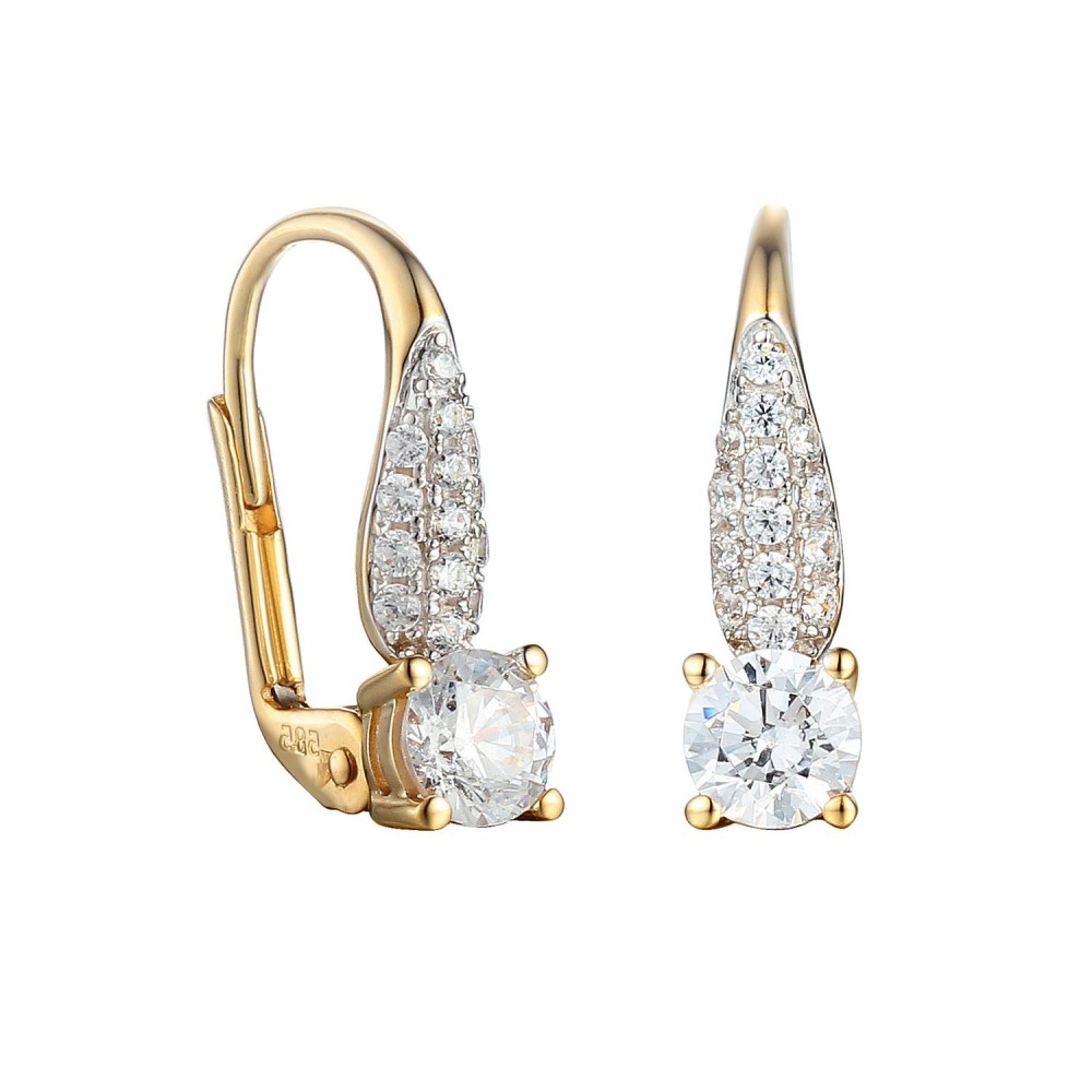 585/1000 Gold earring with  synthetic zircon, 2.16 g - 60654E002