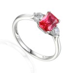 585/1000 Gold ring with synthetic ruby, 2.48 gr - 63929R023 585/1000 Gold ring with synthetic ruby, 2.48 gr - 63929R023